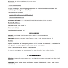 FICHE DE REVISION DE PHILOSOPHIE POUR LE BAC SPHERE SUCCESS